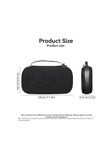 Skycity Stetoskop Korumalı Çantası - Eva Materyal, Şok Ve Su Geçirmez, Sert Kasa Tasarımı, Kol Saati Ve Aksesuar İçin Mesh Cep, Kol Grifi İle Taşınabilir Siyah