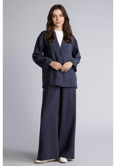 Defacto Regular Fıt V Yaka Modal Kimono H0673ax26spnv42 Lacivert-nv42 Defacto Regular Fıt V Yaka Modal Kimono H0673ax26spnv42 Lacivert-nv42