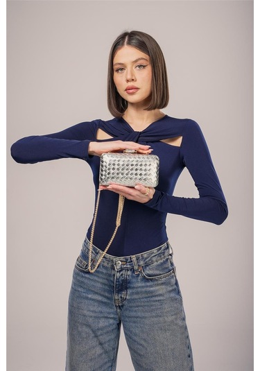 Ççs Kadın 17776 Omuz Askılı El Çantası GÜMÜŞ