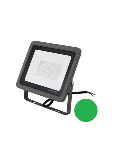 Armatür Ecolite Led Projektör 50w Siyah Gövde Yeşil Işık