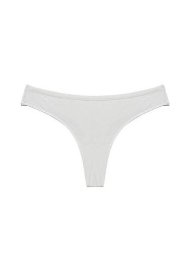 Fildişi Kadınlar İçin Düz Renk Temel Saf Pamuk Kalça Kaldırma Sıcak Külot Yüksek Çatal Görünmez Saf Arzu Tangası Kadınlar İçin Fildişi