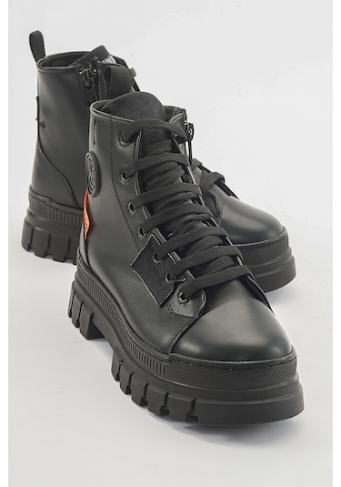 Mnpc Kız Çocuk Siyah Suya Dayanıklı Anatomik Günlük Bot 25k4b110732 Siyah