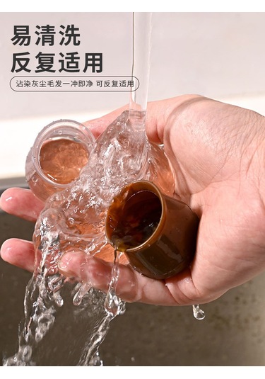 Xiyyadms Ev Mutfak Sandalye Ayak Koruması Silikon Halka: Sessiz Kayma Engeli, Dayanıklı Kalın Tabaka, Beyaz Kristal Desenli 16 Adet Büyük Boy