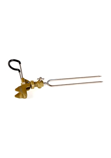 Shineyee Hafif Dayanıklı Alüminyum Çelik Olta Tutucu, Çift Oluklu Tasarım, Açısını Ayarlayabilir, Nehir Göl Deniz Uygun, B Modeli