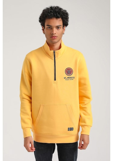 New World Polo Hardal Slim Fit Half-zip Sweatshirt 23fwm64064-hardal Hardal