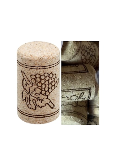 Doğal Mantar Tıpa. Şarp Şişe Mantarı 400 Adet