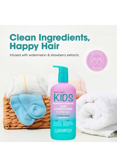 Giovanni Eco Chic Kids Besleyici Ve Dolaşıklık Açıcı Çocuk Saç Kremi 487ml