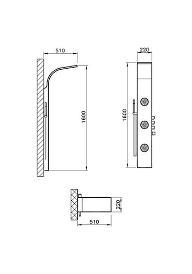 Vitra Mds 06 A45808 Masajlı Duş Sistemi Krom