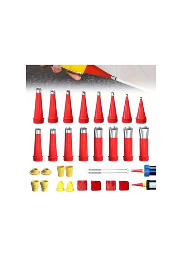 30 Parça Silikon Kalafat Mastik Alet Seti Mastik Ucu