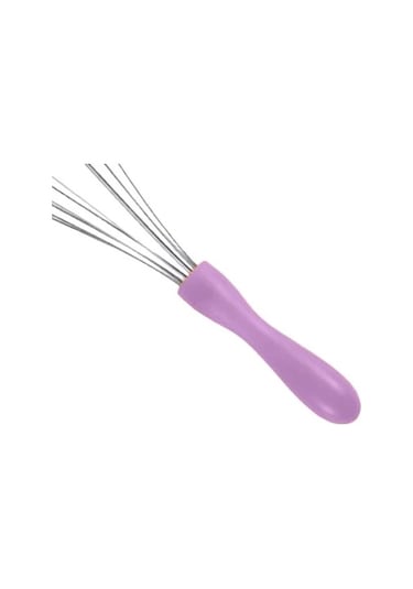 Mybru Paslanmaz Çelik Yeşil Plastik Saplı El Çırpıcısı Blender Büyük Boy Mor