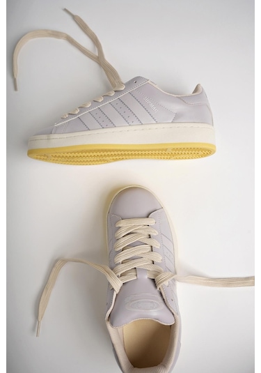 Muggo Kampus Garantili Kadın Ortopedik Günlük Bağcıklı Yürüyüş Koşu Sneaker Spor Ayakkabı 001