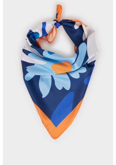 Defacto Kadın Desenli Fular G1574ax25wnnv2 Lacivert