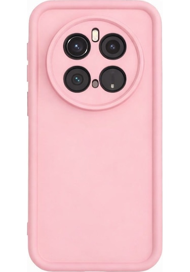 Honor Magic 7 Pro Uyumlu Kamera Çıkıntılı Mat Silikon Telefon Kılıfı Pembe
