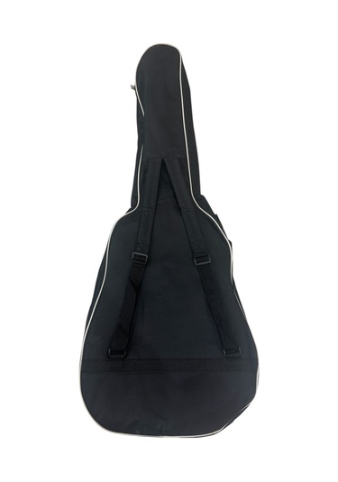 Smiger Akustik Gitar Kılıfı Pedli Beyaz Fitilli