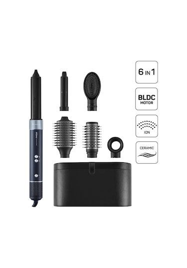 Arzum Revolution Bldc Ionic Hava Üflemeli Saç Şekillendirici 6 Farklı Başlıklı - Ar5166 Siyah