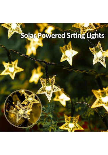 Tenfowee Güneş Enerjili Bahçe Ve Balkon Işıkları, 100 Led Su Geçirmez Şenlik Aydınlatma Seti Diğer