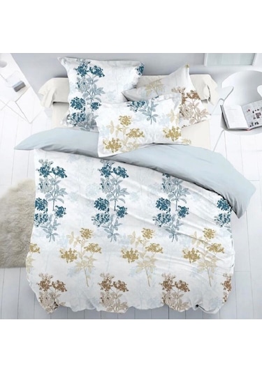 120 X 200 Yatak İçin Çarşafı Lastikli Pamuklu Nevresim Takımı Beyaz