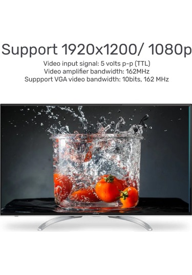 Unıtek Hdmı To Vga Ses Destekli 1080p Y-6333