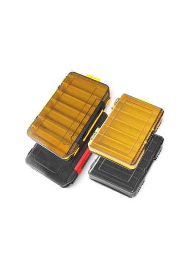 Reedark 4'lü Çift Taraflı Açılabilir Süzgeçli Yem Kutusu Seti Büyük Sarı+büyük Gri+küçük Sarı+küçük Gri