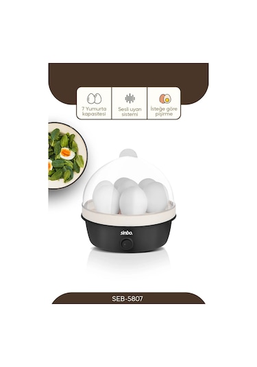 Sinbo SEB-5807 Yumurta Pişirme Haşlama Cihazı