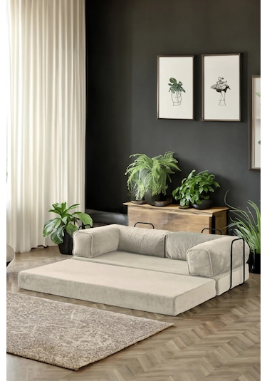 Mobetto Legoom Açılır Kanepe Yatak Olabilen, Aktivite Koltuğu - Krem