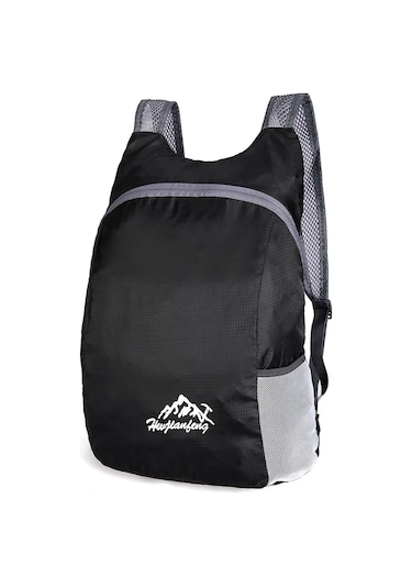 Siyah Katlanabilir Sırt Çantası Açık Seyahat Su Geçirmez Spor Kamp Yürüyüş Sırt Çantaları