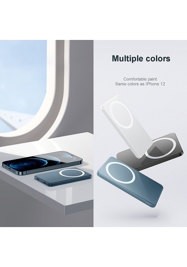 Fastbuy 5000mah Siyah Magsafe Pd Akıllı Manyetik Powerbank - 15w Kablosuz + 20w Kablolu Hızlı Şarj, İkili Cihaz Desteği, İpho