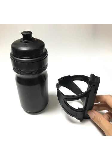 Suntek Bisiklet Su Şişesi Kafesi Açık Hava Sporları Kolay Siyah