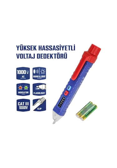 Workpro Wp295004 12-1000 Volt Ac Yüksek Hassasiyetli Profesyonel Voltaj Dedektörü