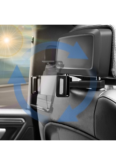 Trendooze Homyl 4.7-12.9 Inç Seyahat Tablet Arka Kafalık, Hafif Ve Kullanışlı 1,57 İnç X 5,91 İnç X 2,36 İnç