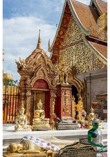 Tayland Buda Temalı Oval Magnet