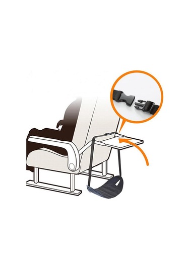 Sones Seyahat Ayak Dayanağı Hamağı Ofis Eğlence Pedalı, Renk: Gül Kırmızı Bölünmüş Diğer