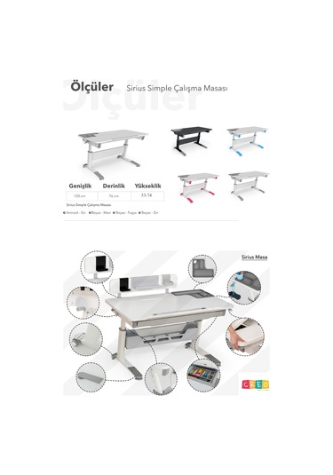 Sirius Simple Yükseklik Ve Eğim Ayarlı, Bilgisayar Ve Ofis Masası, Modern Ahşap Çalışma Masası Fuşya Gri Sirius Simple Yükseklik Ve Eğim Ayarlı, Bilgisayar Ve Ofis Masası, Modern Ahşap Çalışma Masası Fuşya Gri