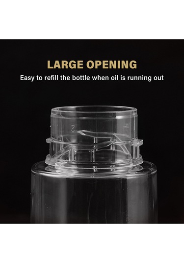 Fosenze Siyah Plastik Yağ Spreyi - 200ml Kontrollü Yağlama, Pişirme/grill İçin + Yağ Fırçası Ve Temizlik Fırçası Seti Siyah