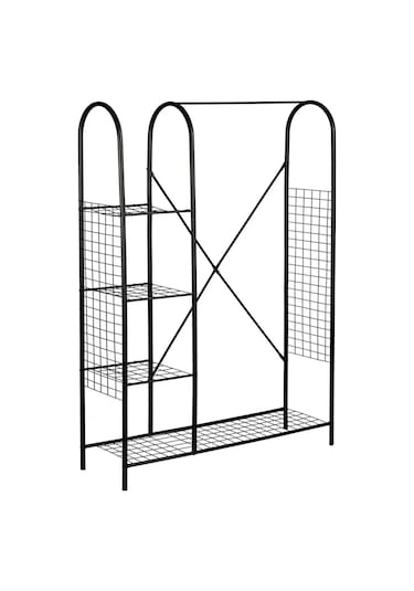 Gardrop Askı Metal Askılık Kıyafet Etek Askısı 5181 Siyah