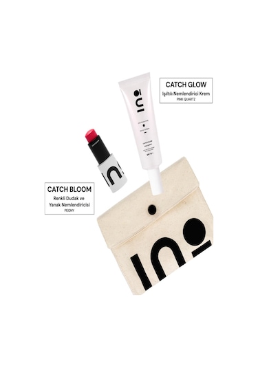 Catch Bloom Pocket Lip Cheek Stick Peony + Catch Glow: Pink Quartz