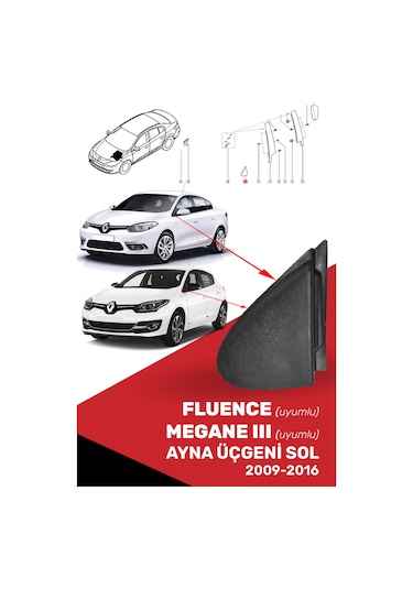 Cnd Fluence Ayna Üçgeni Sol - 638750012r
