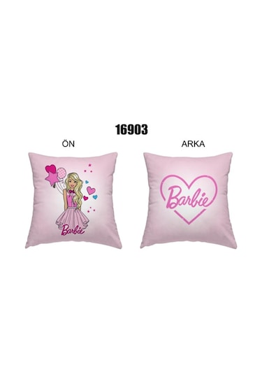 Taç Lisanslı Barbie Team Kırlent