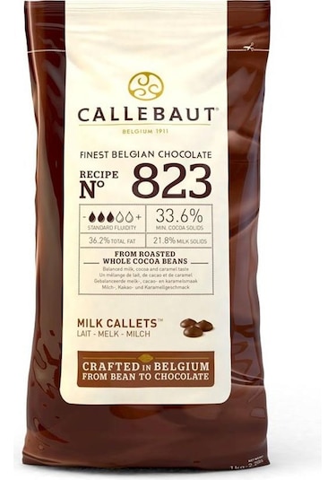 CALLEBAUT SÜTLÜ KUVERTÜR DAMLA ÇİKOLATA 1 KG 823-