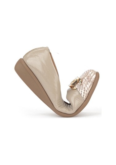 Ziya, Kadın Hakiki Deri Babet 1531050z26142208k Vizon 1531050z26142208k 310 VIZON