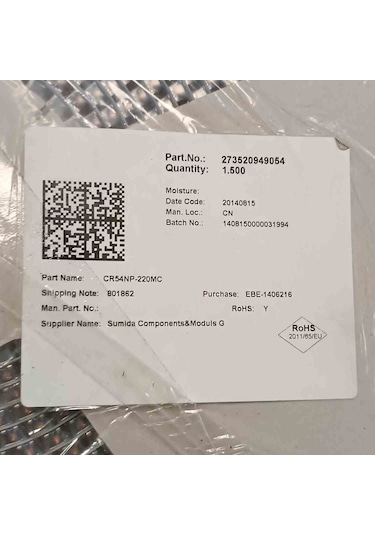 Cr54np-220mc 22uh 1.1a Sumıda Smd Bobin 15 Adet