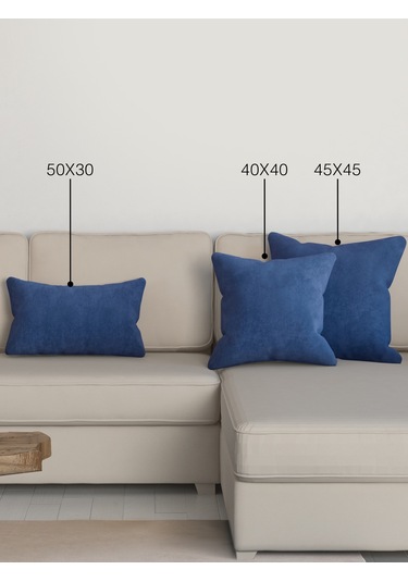 Home Daily Series Safir Rengi Kırlent Yastık Kılıfı Safir