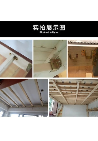 2 Adet Demir U Şekilli Yatak Bağlantı Destek Çerçevesi 30mm,