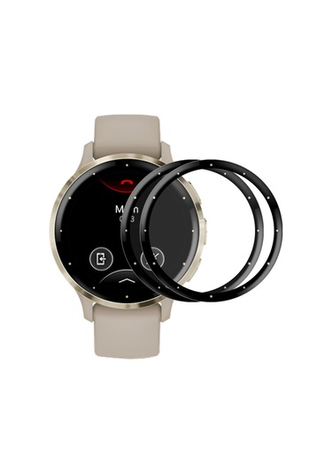 Garmin Venu 3s İçin 2 Adet Enkay 3d Tam Kapsama Yumuşak Pc Kenar Pmma Hd Ekran Koruyucu Film