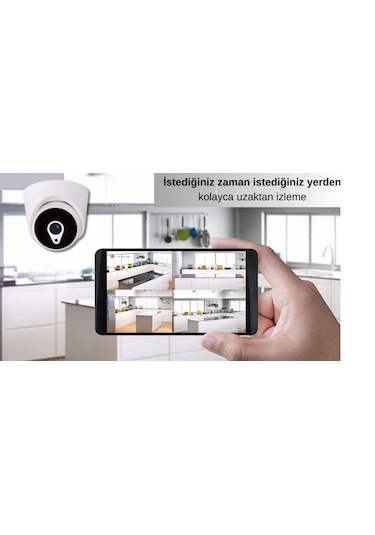 Arna 1 İç 3 Dış 2mp 4 Kameralı 1 Tb Hdd Dahil Ahd Güvenlik Seti