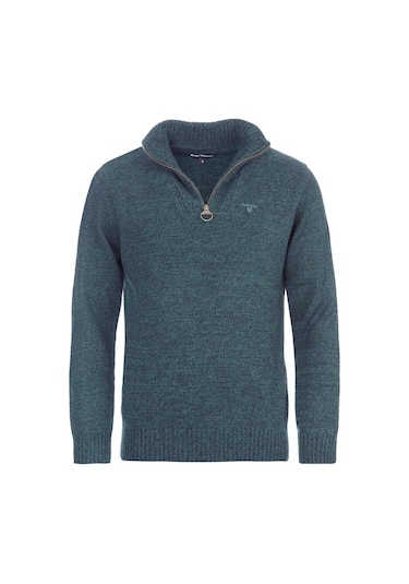 Barbour Essential Lambswool Half Zip Kazak Gn95 Seaweed Gn95 Seaweed