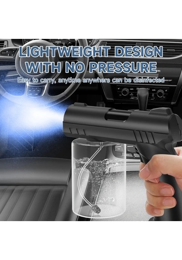 Willowhaven 2025 Yeni Taşınabilir Nano Mavi Işık Dezenfektan 1200mah Usb-c Şarjlı Siyah Ev Ofis Araç Sprey Diğer