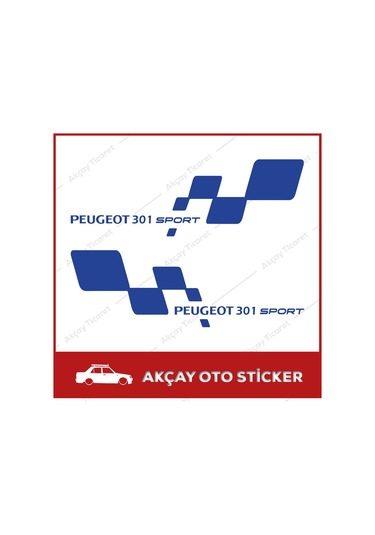 Peugeot 301 Sport Sticker (Takım Set) 301 Sticker Araba Sticker