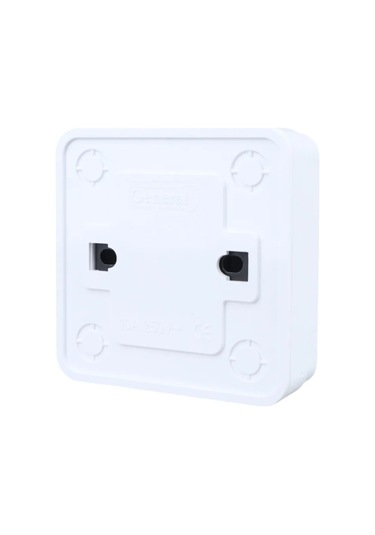 General Lighting Systems Beyaz Yüzey Aydınlatmalı İki Tuşlu Prizli Anahtar 316979735