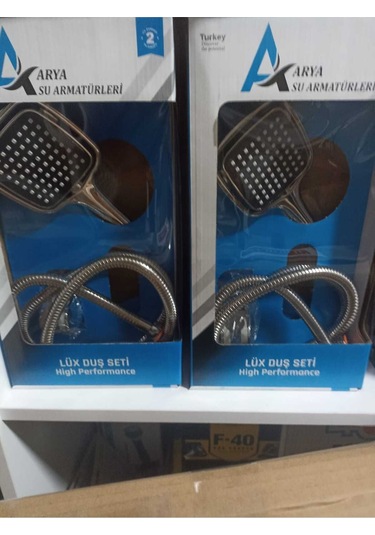 Arya Lüks Duş Seti Kare Krom